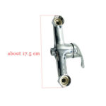 High Quality Zinc Body Wall-mounted Bathroom Bathtub Faucet Hot And Cold Stainless Steel Faucet
