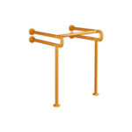 KJ-6080 Washbasin Double U Landing – the Versatile Stainless Steel Plus ABS Bathroom Handrail