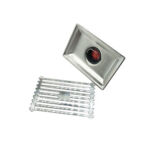 10*15cm Rectangular Light Bamboo Pattern 201stainless Steel Kitchen Shower Bathroom Plastic Magnetic Suspension Core Floor Drain