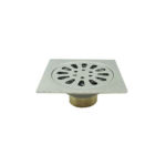 Square Light 4 Inch 2 Mm 3 Mm Thick Garage Floor Drain Cover with Brass Magnetic Self Seal Core