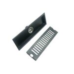 Black Engineer 10*50 Cm Linear 304 Stainless Steel Rectangular Floor Drain with Common Odor Proof Core And Extension Tube
