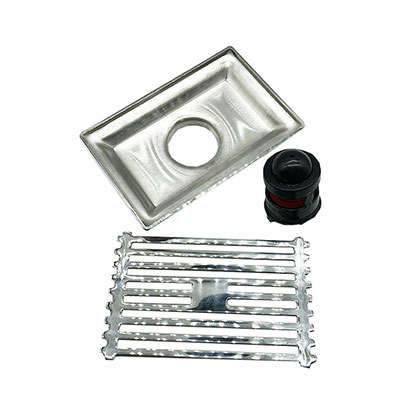 10*15cm Rectangular Light Bamboo Pattern 201stainless Steel Kitchen Shower Bathroom Plastic Magnetic Suspension Core Floor Drain