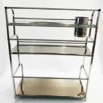 Xunjia/xinzhijia – Easy To Install 3 Layers Of 30cm 201 Stainless Steel Kitchen Vertical Spice Chopsticks Storage Rack