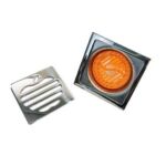 Square Stainless Steel Floor Drain With Filter Element In New Bathroom Kitchen