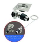 Factory Direct Sale 3 Mm tuab 201 Stainless Steel Linear Floor Drain with Plastic Elbow Washing Machine Hose Connector Set