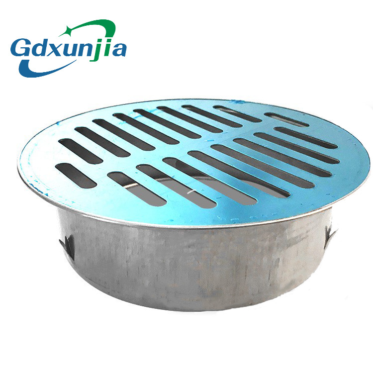 Manufacturer 70mm 304 Stainless Steel Dome Round Shape Plane Floor Drain