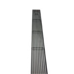 Stainless steel floor drain engineering 8 * 60 stainless steel gun gray solid strip side drainage extension bamboo floor drain manufacturer