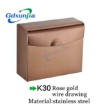 Xunjia/xinzhjia – Logo Custom Thickened Luxury K30 Aluminum Metal Square Car Tissue Box Bracket