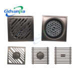 Thickened anti odor gun gray stainless steel floor drain