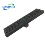 Long shaped sewer with odor resistant stainless steel gun gray floor drain