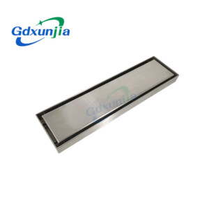 Invisible large drainage thickened rectangular concealed stainless steel floor drain in the bathroom