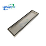 Invisible large drainage thickened rectangular concealed stainless steel floor drain in the bathroom